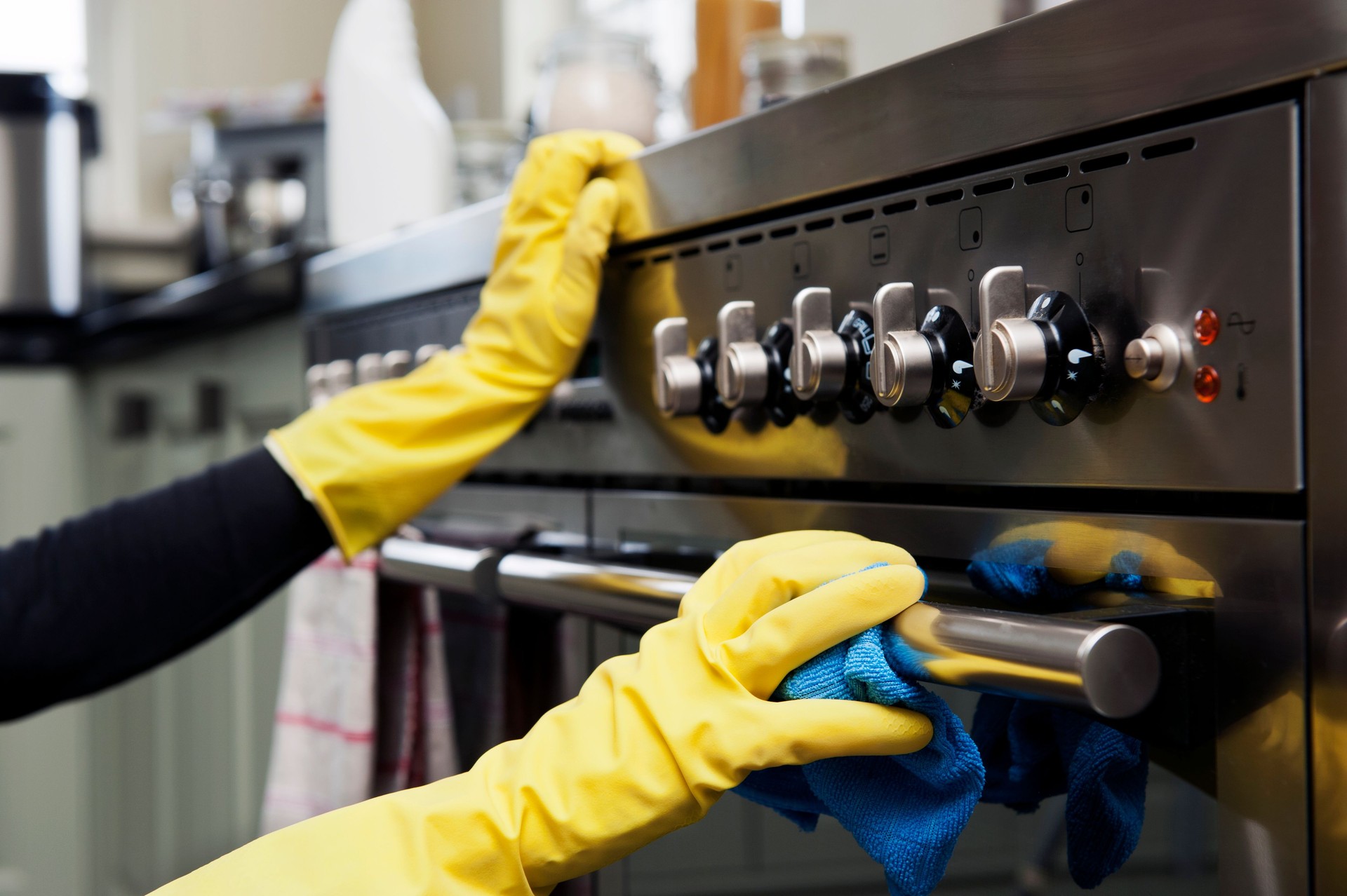 Oven Cleaning in Kitchen